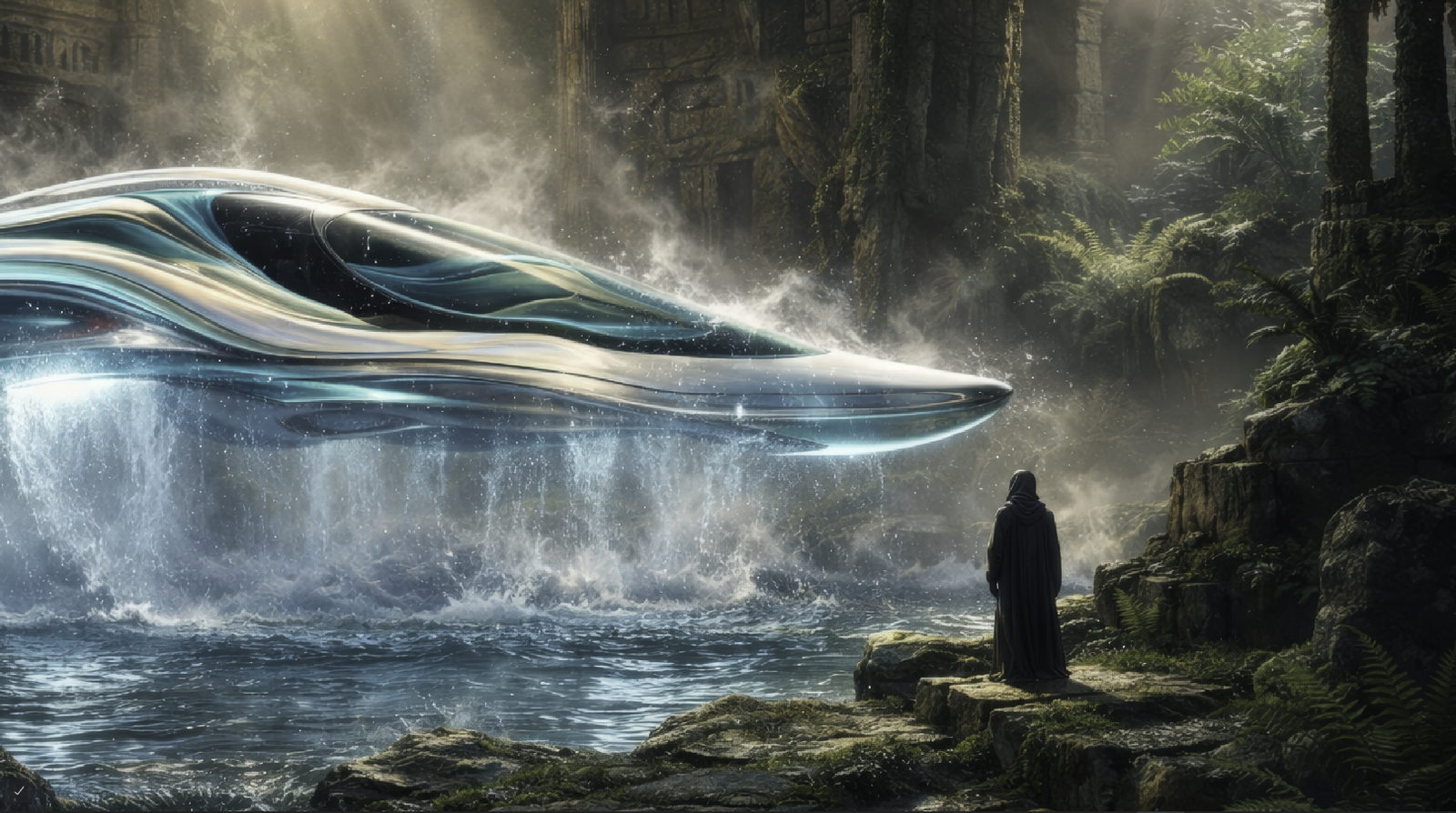Hyperrealistic sci-fi-environment by MAURYARTE — Hyperrealistic sci-fi-environment by MAURYARTE — monumental scale exploration for guardians-of-the-earth